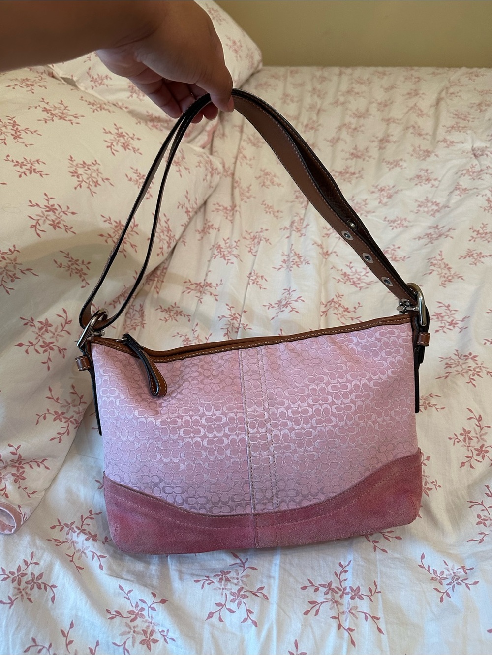 Pink Coach Shoulder Bag